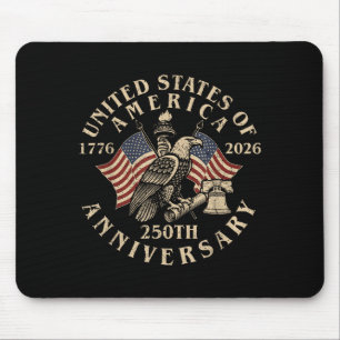 Vintage USA 250. Jubiläum 1776-2026 patriotisch  Mousepad