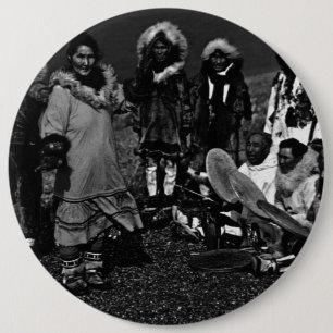 Vintage USA Alaska Eskimo-Tänzer Button