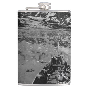 Vintage USA Alaska Glacier-Bay-Nationaldenkmal Flachmann
