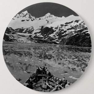 Vintage USA Alaska Glacier-Bay-Nationalmonument Button