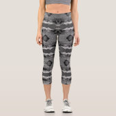 Vintage USA Alaska Gletscherbucht Nationaldenkmal Capri Leggings (Vorderseite)