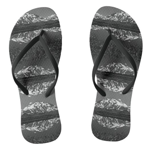 Vintage USA Alaska großartig mt mckinley Badesandalen (Fußbett)