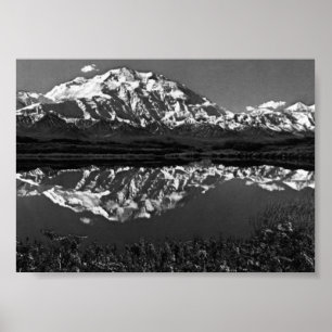 Vintage USA Alaska großartig mt mckinley Poster