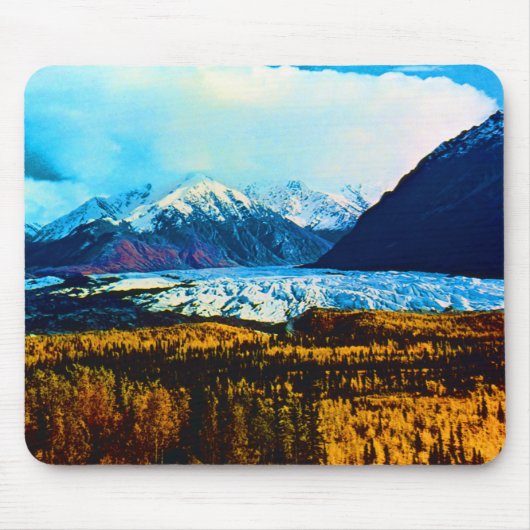 Vintage USA Alaska Matanuska Gletscher Mousepad (Vorne)