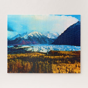 Vintage USA Alaska Matanuska Gletscher Puzzle