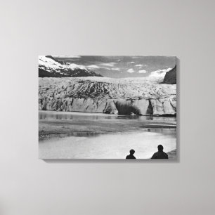Vintage USA Alaska Mendenhall-Gletscher Juneau Leinwanddruck