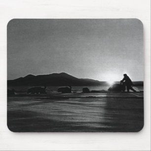 Vintage USA Alaska Mitternachtssonne mushing Case- Mousepad