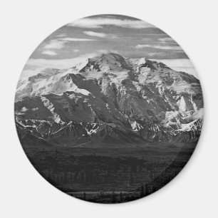 Vintage USA Alaska Mt Mckinley Nationalpark Magnet