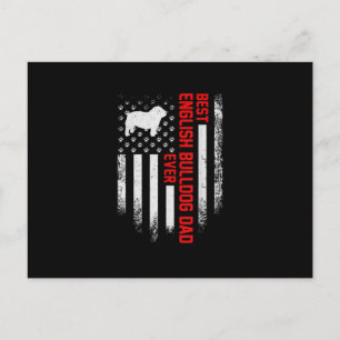 Vintage USA Amerikanische Flagge Beste Englische B Feiertagspostkarte