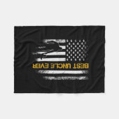 Vintage USA - Amerikanische Flagge Bester Unfall j Fleecedecke (Vorderseite (Horizontal))