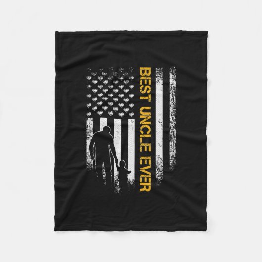 Vintage USA - Amerikanische Flagge Bester Unfall j Fleecedecke (Vorderseite)