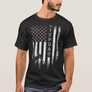 Vintage-USA-Amerikanische-Flagge-Curling-Stiefvate T-Shirt