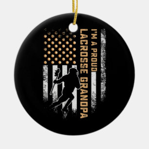 Vintage USA Amerikanische Flagge Ich bin ein stolz Keramik Ornament