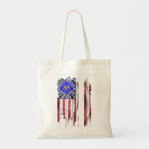 Vintage USA Amerikanische Flagge Küstenwache Stolz Tragetasche