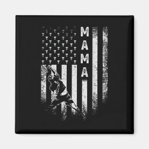 Vintage-USA-Amerikanische-Flagge-Stolze-Federball- Magnet
