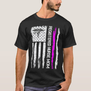 Vintage-USA-Amerikanische-Flagge-Stolze-Registrier T-Shirt