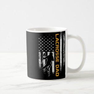 Vintage-USA-Amerikanische-Flagge-Stolzer-Lacrosse- Kaffeetasse
