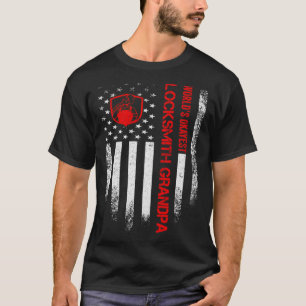Vintage USA Amerikanische Flagge Welt s Okayest Sc T-Shirt