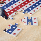 Vintage, USA Baseball Labrador Puzzle (Seite)