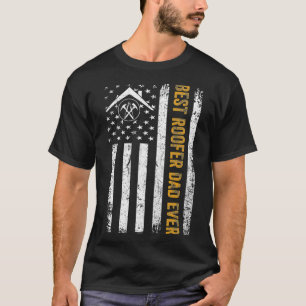 Vintage USA Bester Dachdecker Dad Ever Amerikanisc T-Shirt