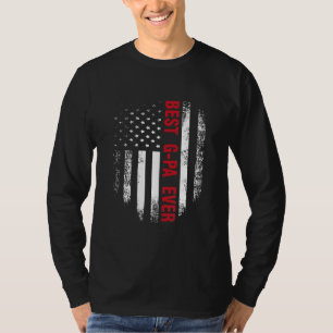 Vintage USA Bester Opa Aller Amerikanische Flagge T-Shirt