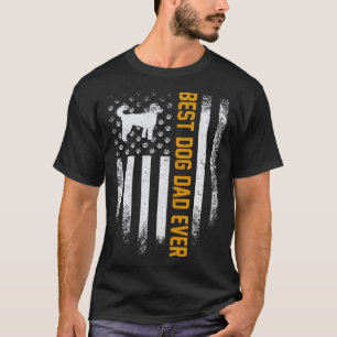 Vintage USA Bester Pudel-Hund-Vater jemals Amerika T-Shirt