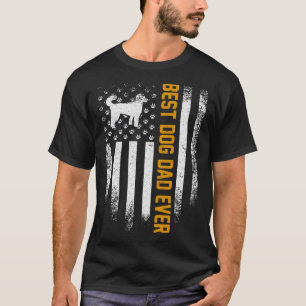Vintage USA Bester Pudel-Hund-Vater jemals Amerika T-Shirt
