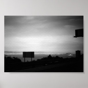 Vintage USA California San Francisco bay Alcatraz Poster