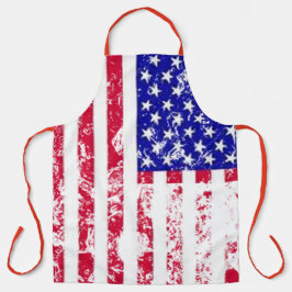 Vintage USA Flag Schürze - Patriotic Kitchen Gift