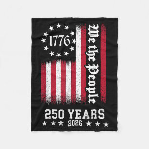 Vintage-USA-Flagge 250. Jubiläum Unabhängigkeitsta Fleecedecke