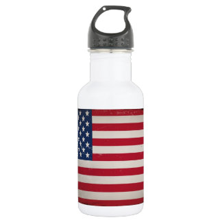 Vintage-USA-Flagge Edelstahlflasche