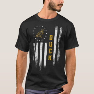 Vintage-USA-Flagge-Ente Lustiger Bauer Geflügel En T-Shirt