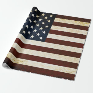 Vintage USA-Flagge Geschenkpapier