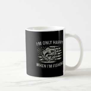 Vintage USA-Flagge Ich bin nur glücklich, wenn ich Kaffeetasse
