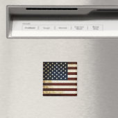 Vintage USA-Flagge Magnet (In Situ (Geschirrspüler))