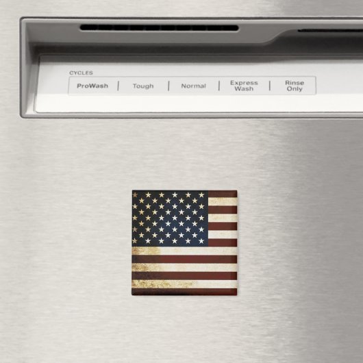 Vintage USA-Flagge Magnet (In Situ (Geschirrspüler))