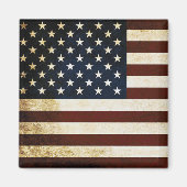 Vintage USA-Flagge Magnet (Vorne)
