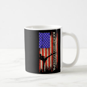 Vintage-USA-Flagge MMA-Kickboxer-Opa Si Kaffeetasse