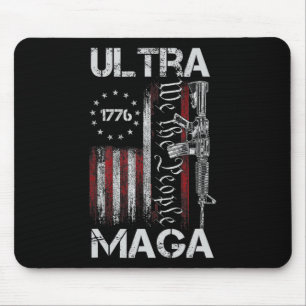 Vintage-USA-Flagge Ultra Mega Gun USA 4. Juli Tr Mousepad