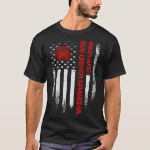 Vintage USA-Flagge Welt s Okayester Schulbusfahrer T-Shirt