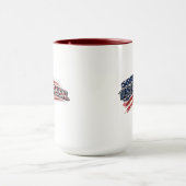 Vintage-USA-Flaggen-Kaffeetasse Tasse (Zentrum)