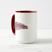 Vintage-USA-Flaggen-Kaffeetasse Tasse (Vorderseite Links)