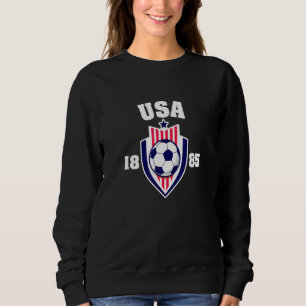 Vintage USA Fußball 1885 American Flag Football  1 Sweatshirt