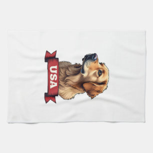 Vintage USA Golden Retriever Gravur-Shirt 4 Geschirrtuch