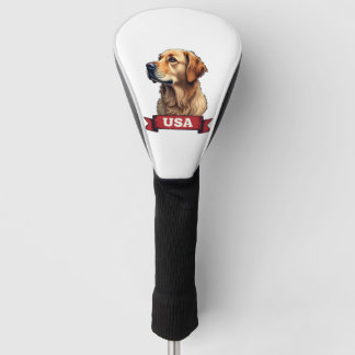 Vintage USA Golden Retriever Gravur Shirt 4 Golf Headcover