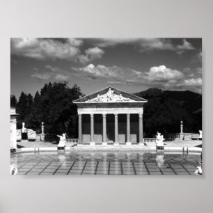 Vintage USA Kalifornien San Simeon Neptunpool Poster