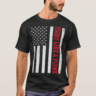 Vintage USA, kämpft wie ein flynnisches Patriotikg T-Shirt