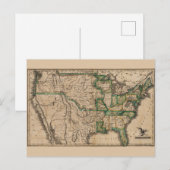 Vintage USA Karte (1823) (Vorne/Hinten)