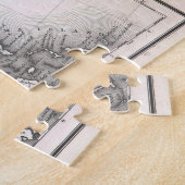 Vintage USA Karte (1857) Puzzle (Seite)