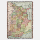 Vintage USA-Karte Decke (Vorderseite Vertikal)